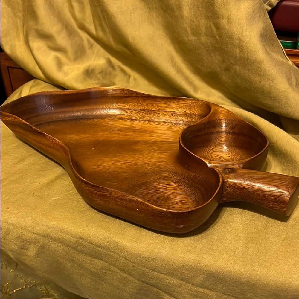 Vintage Blair Hawaii Monkey Pod Wooden Serving Bowl